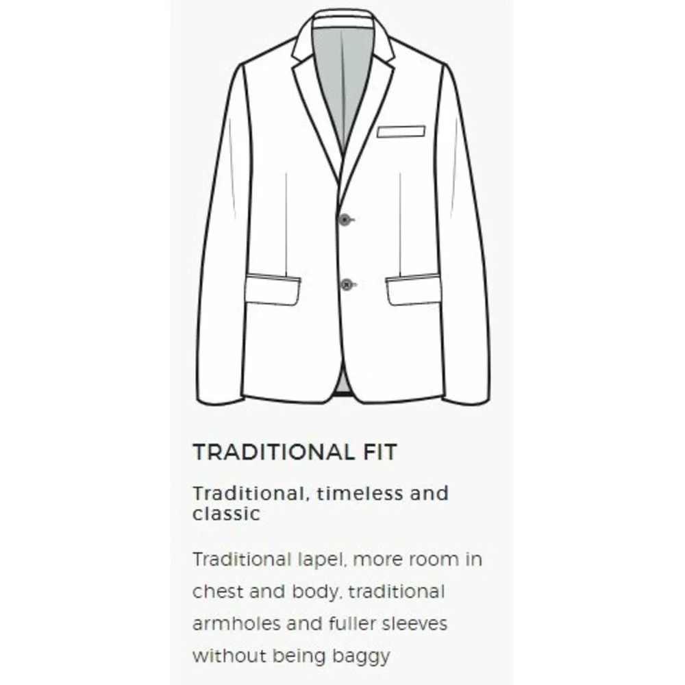 JOS A BANK Mens Blazer Sport Coat Jacket 44L Grey 100 Wool Traditional Fit